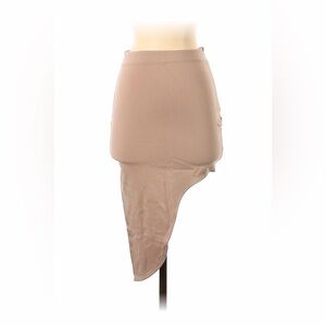Elegant Asymmetrical Tan Skirt